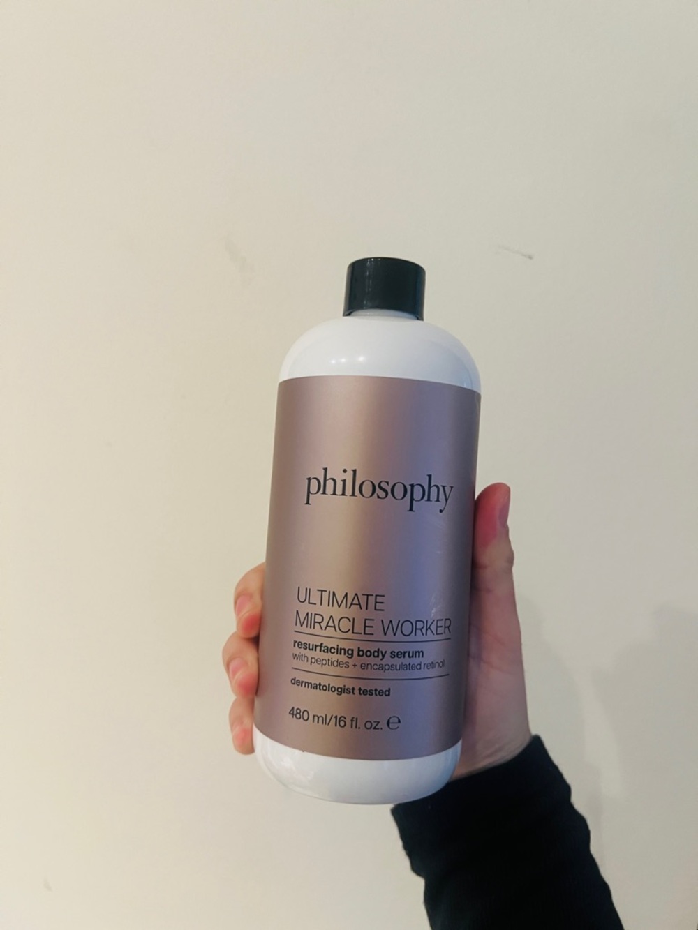 philosophy ULTIMATE MIRACLE WORKER resurfacing body serum 16 floz / 480 ml